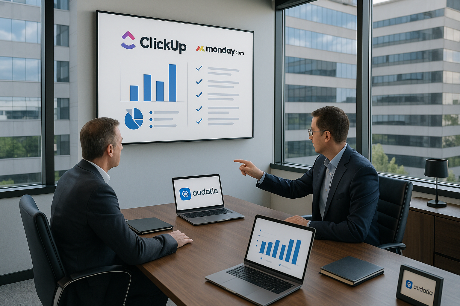 clickup ou monday audatia