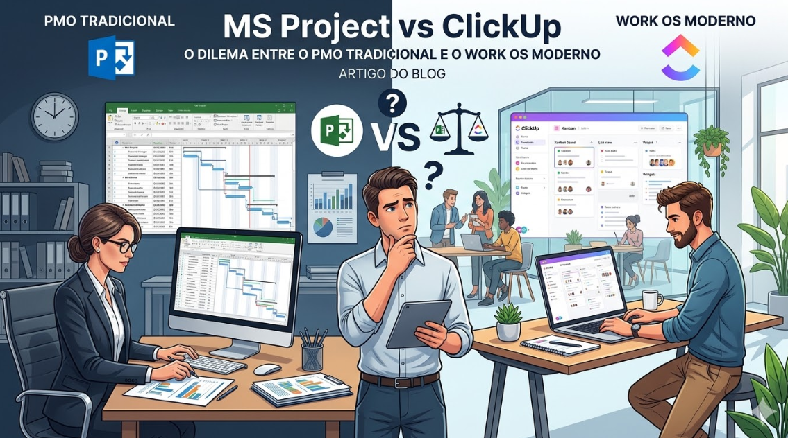 MS Project vs ClickUp: The Traditional PMO vs the Modern Work OS